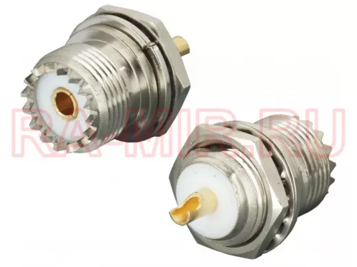 Разъем UHF U-235 PL259(мама, female) на корпус с гайкой