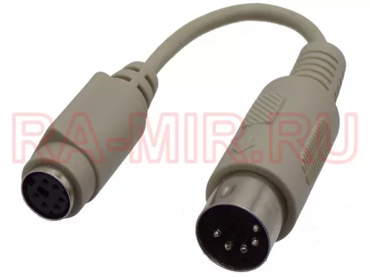 Адаптер PS/2 клав-ра -- в АТ компьютер гибкий CC-177