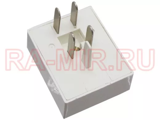 Телефонная вилка-адаптер 2 гнезда 6P4C / 1 штекер росс.тлф. TFCOM