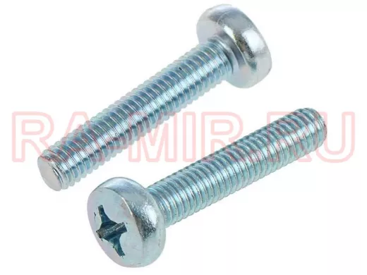 Винт оцинк. с полукруглой головой 5х12 DIN 7985  500шт "ABI-KREP 55682" кг крест.PH2 3,41г?