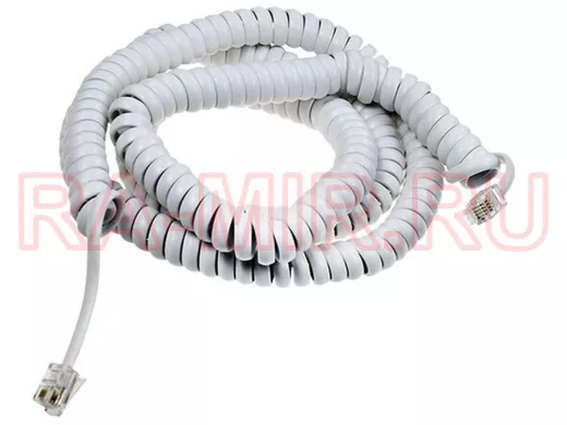 Телефонный кабель витой 15м белый