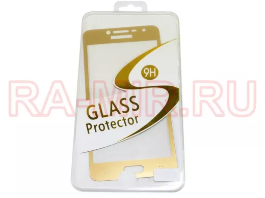 Стекло защитное Honor 6Х, Full Glass - Base G, золотистое