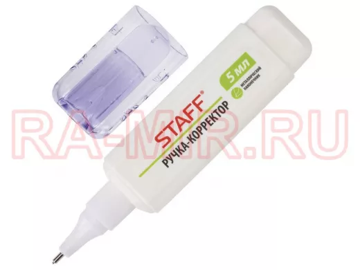 Ручка-корректор "BR-76833", 5 мл, металлический наконечник, плоский корпус