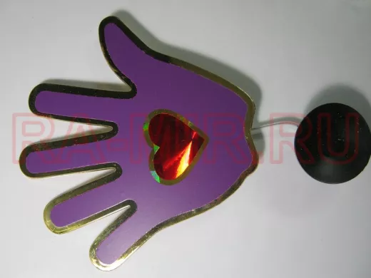 Рука на присоске 900 (607) фиолетовая   00877