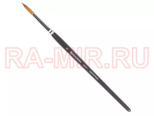 Кисть художественная проф. "BR-80182" ART CLASSIC, синтетика мягкая под колонок, кругл, № 6, кор руч