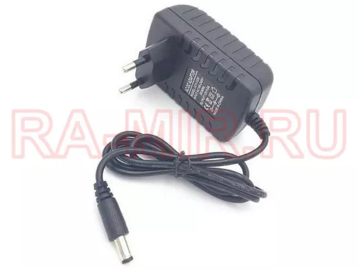 Блок питания  15 Вольт   1000мА  "BP-81128" в розетку, штекер 2,5х5,5 мм