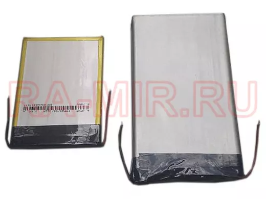 Аккумулятор Li-pol 405573, 3,7 В., 2400мАч, 4*55*73мм.