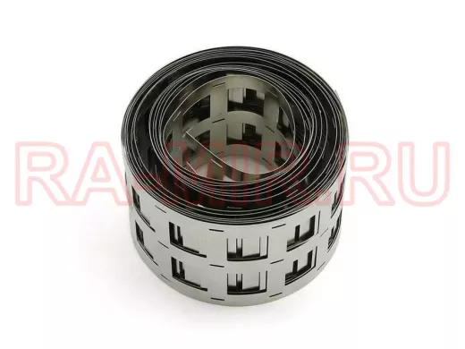 Никелевая лента 0,15мм * 7мм, 3-х рядная (межосевое расстояние 20,2 мм.)  рулон 5м