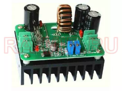 Модуль DC-DC повышающий вход 10-60В выход 12-80В с регулятором тока до 10А, 600Вт  "BP-81463"