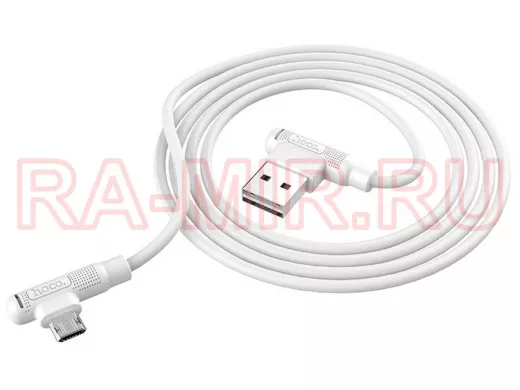 Кабель микро USB (AM/microBM)  HOCO X46 USB 2.4A  Белый (microUSB) 1м